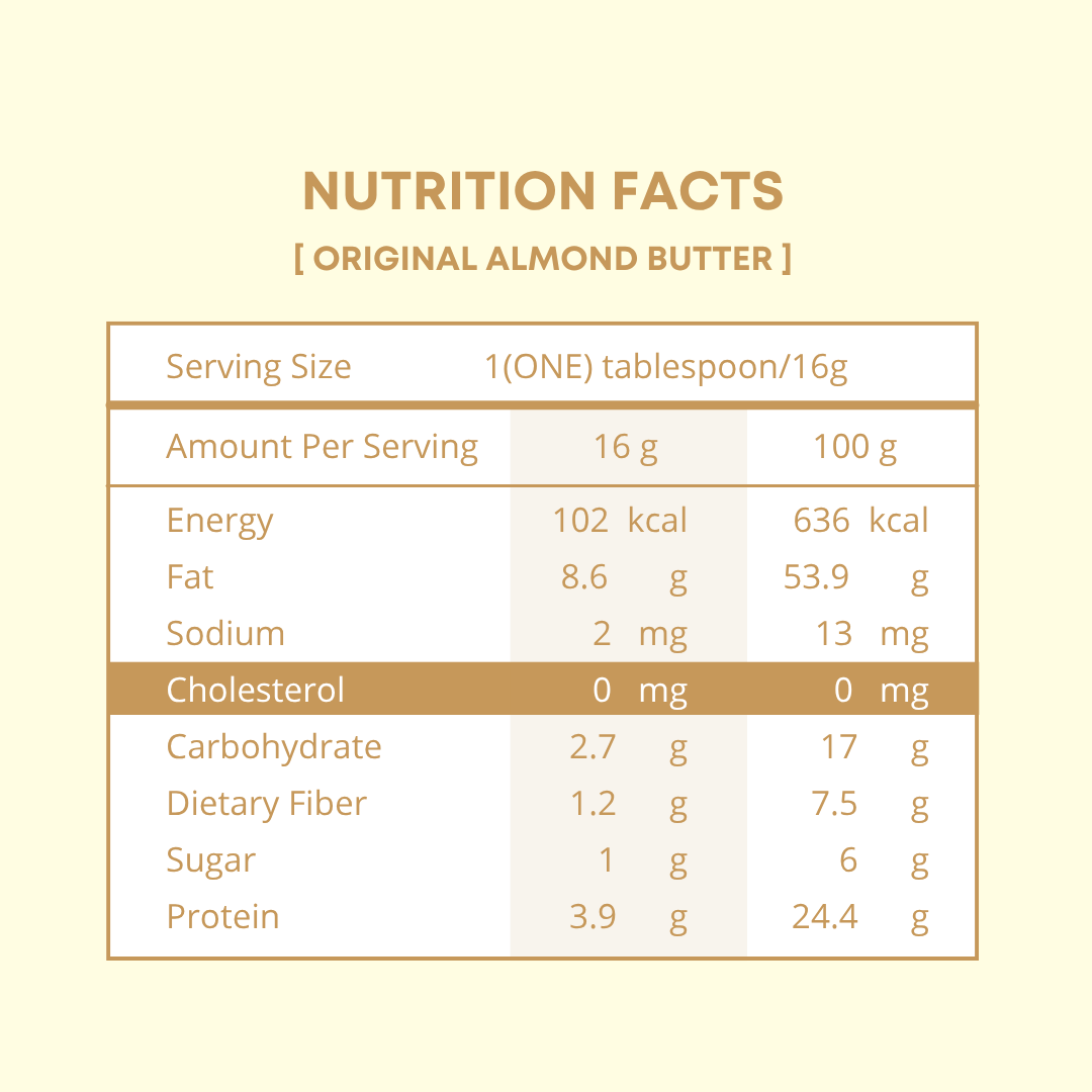 90G Original Almond Butter (Chunky)
