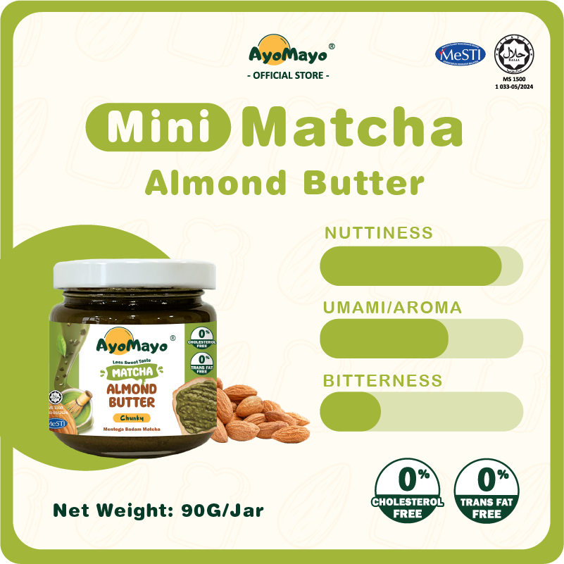 90G Matcha Almond Butter (Chunky)